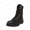 YPP, Classic pure black color tactical boots anti-riot special force training military boots HSM131