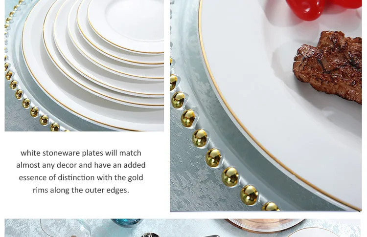 Taitang Banquet Cheap White Dinner Plates Wedding Porcelain Catering Plate Sets For Restaurant