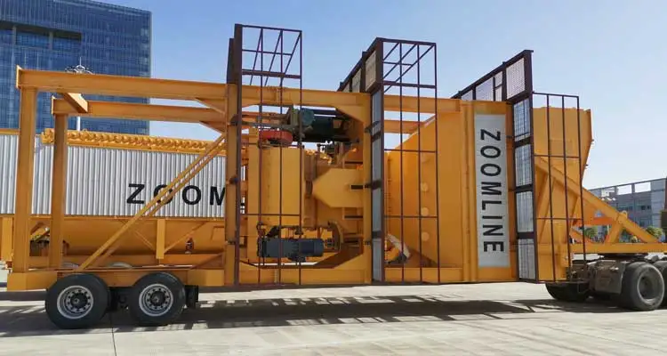 Portable asphalt plant 120t/h batch mix mobile asphalt plant for sale