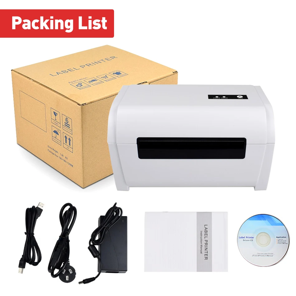 Zijiang Zj9200 110mm Thermal Barcode Shipping Label Printer For Ups