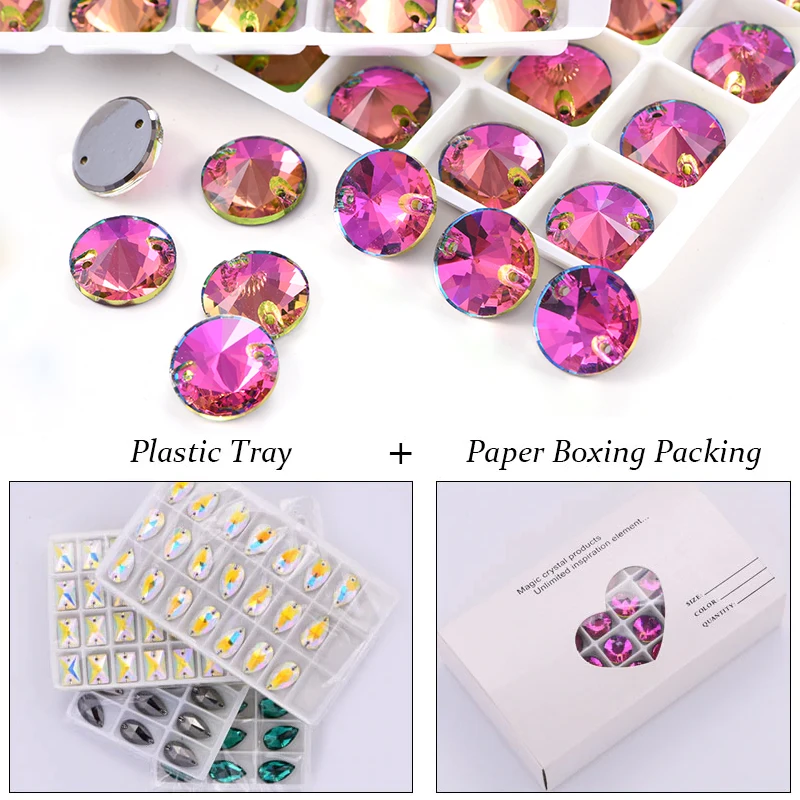 Wholesale 5A Crystal AB Sew on Rhinestone 11*18mm Flatback Teardrop Sew on Strass for Women Garment
