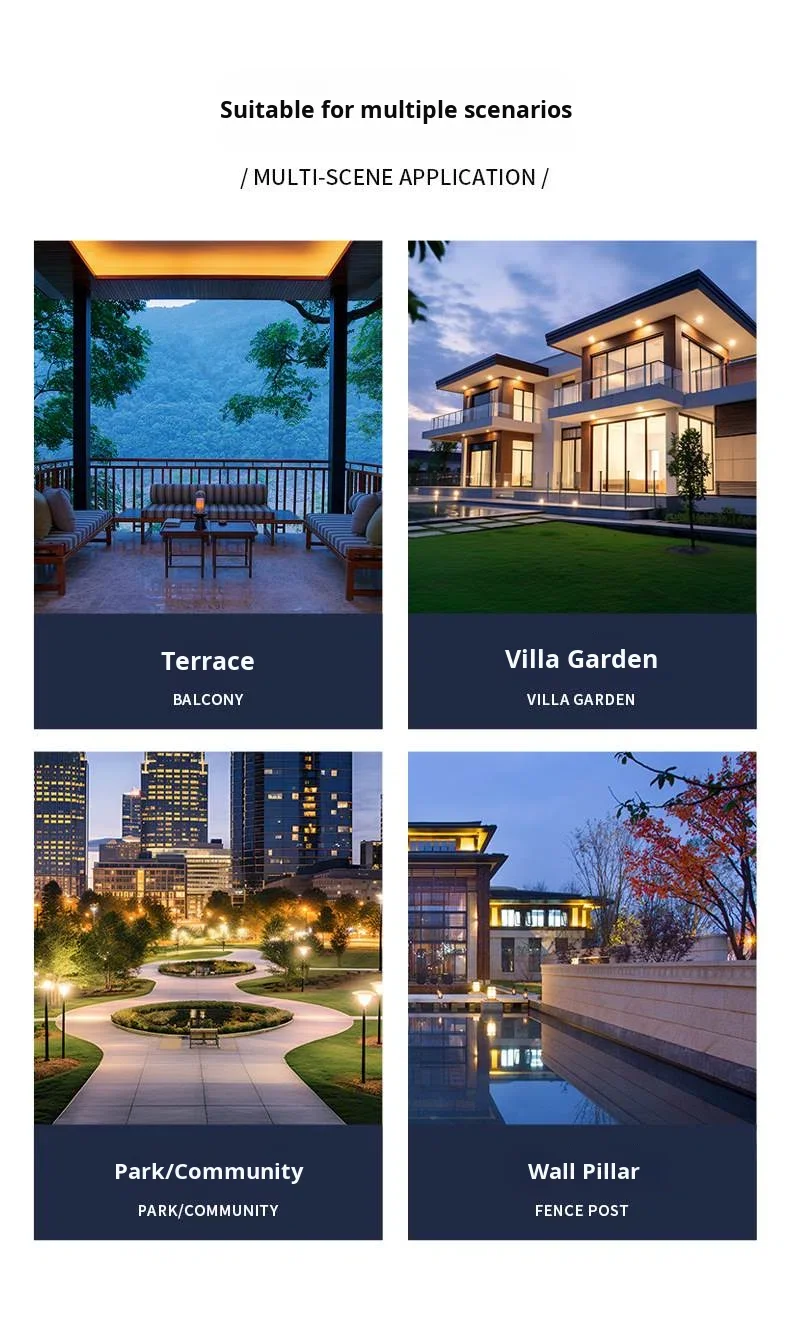 product american style square garden outdoor wall lamp socket waterproof industrial balcony entrance corridor light-3