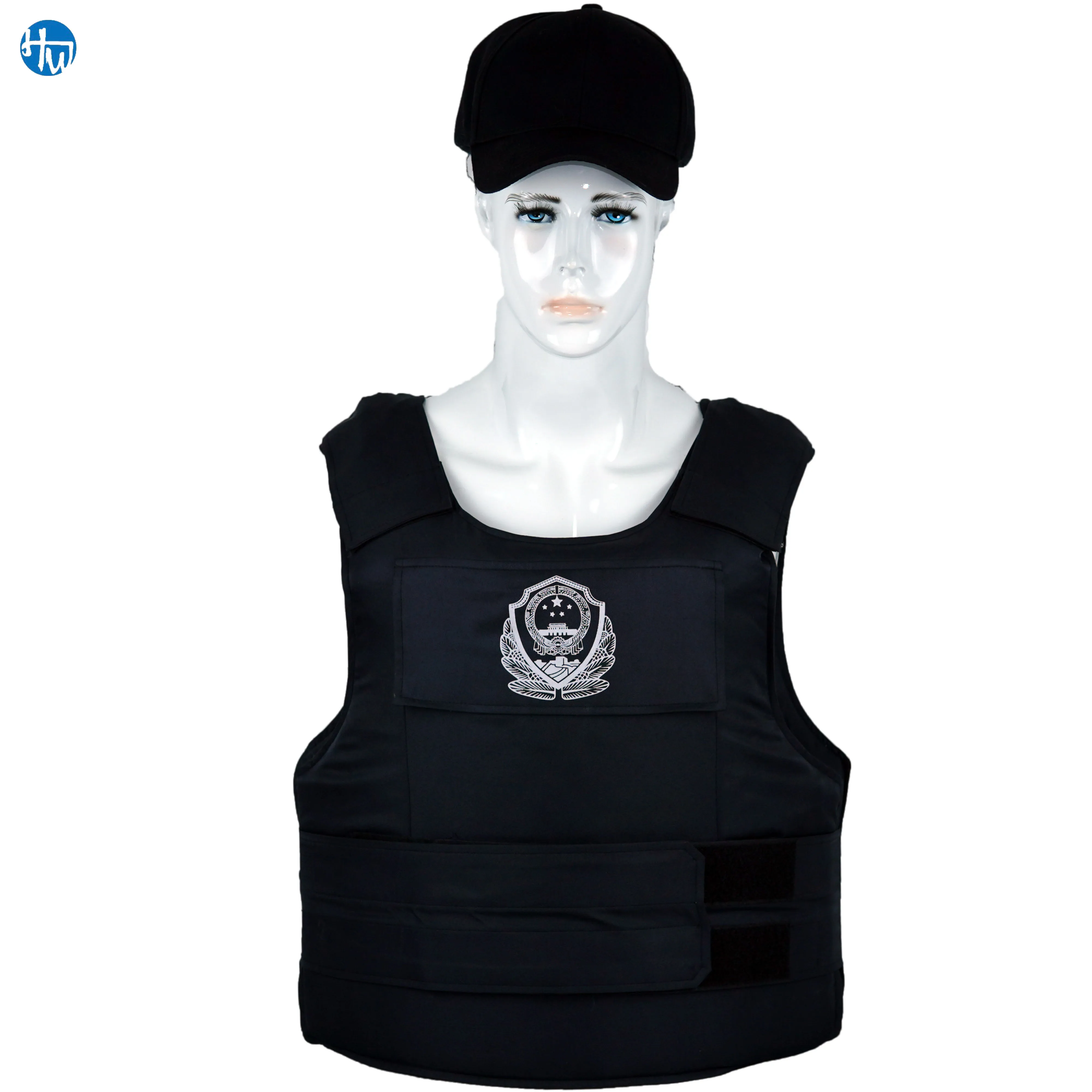 Wholesale price ballistic black cover bullet proof vest materials with good after sale service