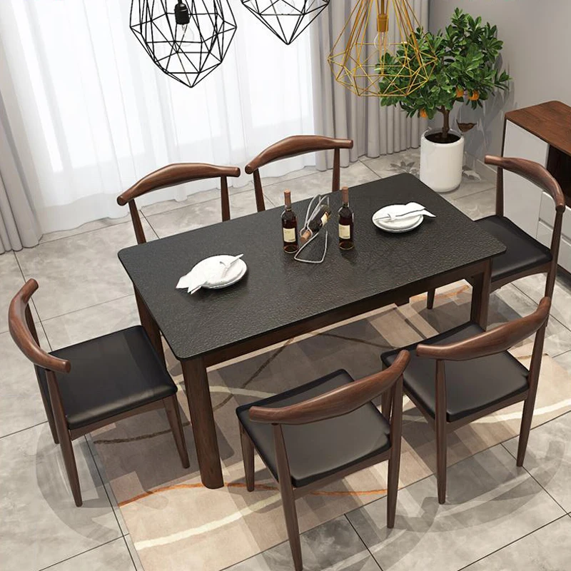 New design dining room furniture modern wood dining table