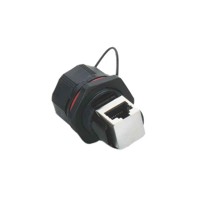 RJ45F71RA Weipu waterproof RJ45F connector Angled Receptacle for communications, Led board & security monitor