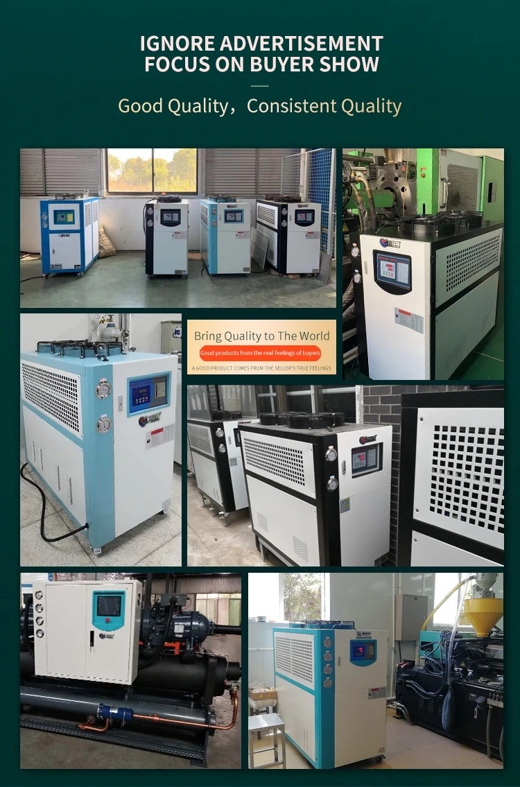 R22/r407c Low Temp 5hp Compressor Industrial Water Chiller Machine Air ...