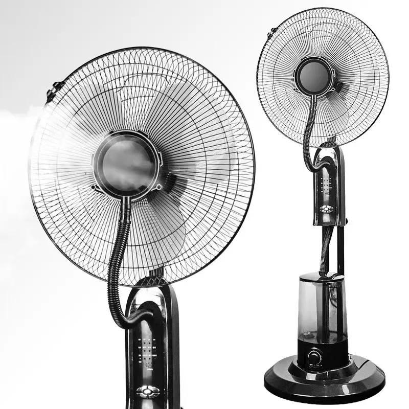 Scillating Dual Blade Standing Pedestal Fan With Remote Water Cooled