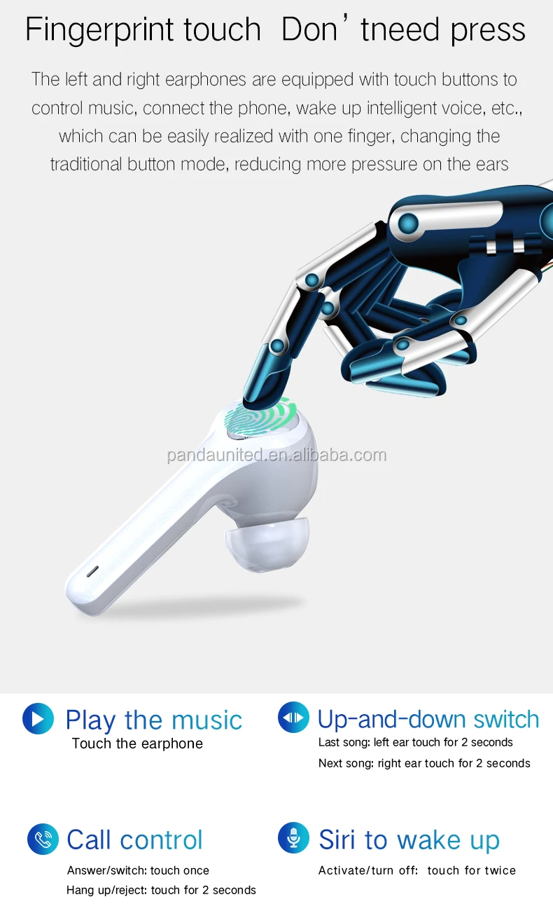 New design P9 TWS wireless earbuds stereo sound Bluetooth 5.0 wireless earphone for gifts - ANKUX.COM