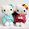 High Quality OEM Hello Kitty Plush Toys Dressing In Japan Style Clothes