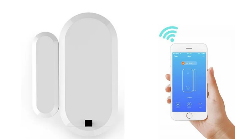 Home Security System Minew Security Door Opening Sensor Alarm Ble 5.0 ...