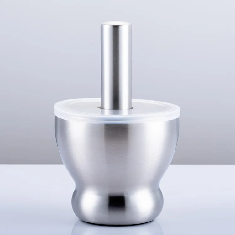 Classic Stainless Steel Mortar And Pestle Masher Spice Grinder Pill