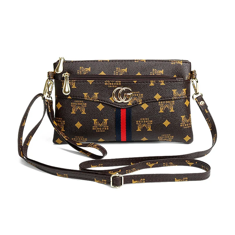 

retro letter printing female messenger coin purse casual all-match pu leather wallet, Customization