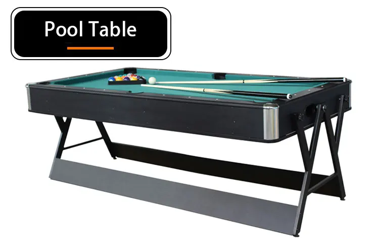 84" 2 In 1 Multifunction Game Table, Fashion Style Swivel Billiard Pool Table