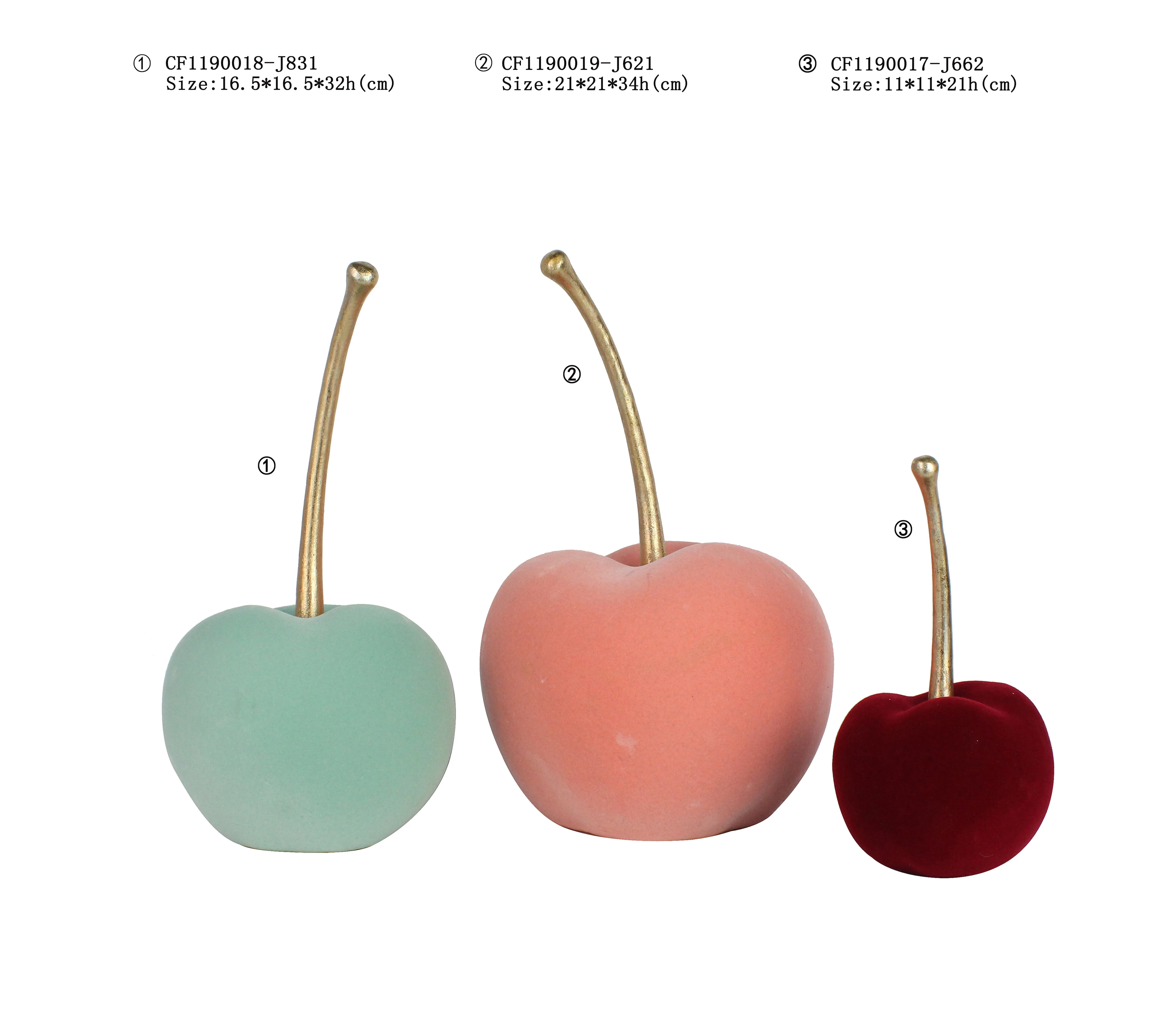 Wholesales 3D Resin Decorative Gifts Antique Gold Fruit Apple For Indoor Decor supplier