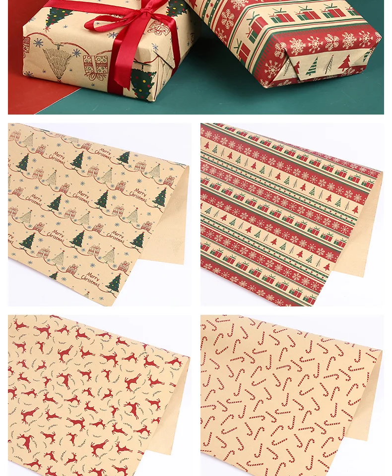 2022 Hot Sale Christmas Gift Wrapping Paper Thickened Christmas