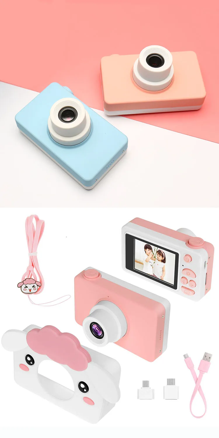 New Arrival Cute Kid's Camera CDC-03 Cartoon HD Screen Kid's Enlightenment Toy Birthday Gift Photo Video Camera