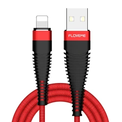 FLOVEME 8pin Mobile Phone Charger Data Cable for iphone Micro Type-C Fast Charging Nylon USB Cable Wire Cord
