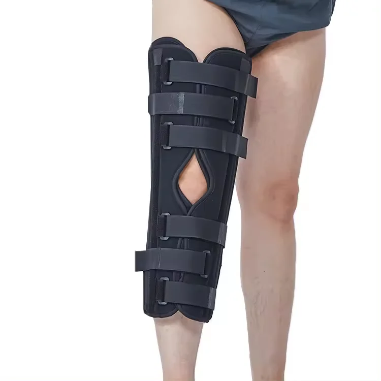 Adjustable Eva Tri-panel Knee Immobilizer Brace Soft Orthopedic Knee ...