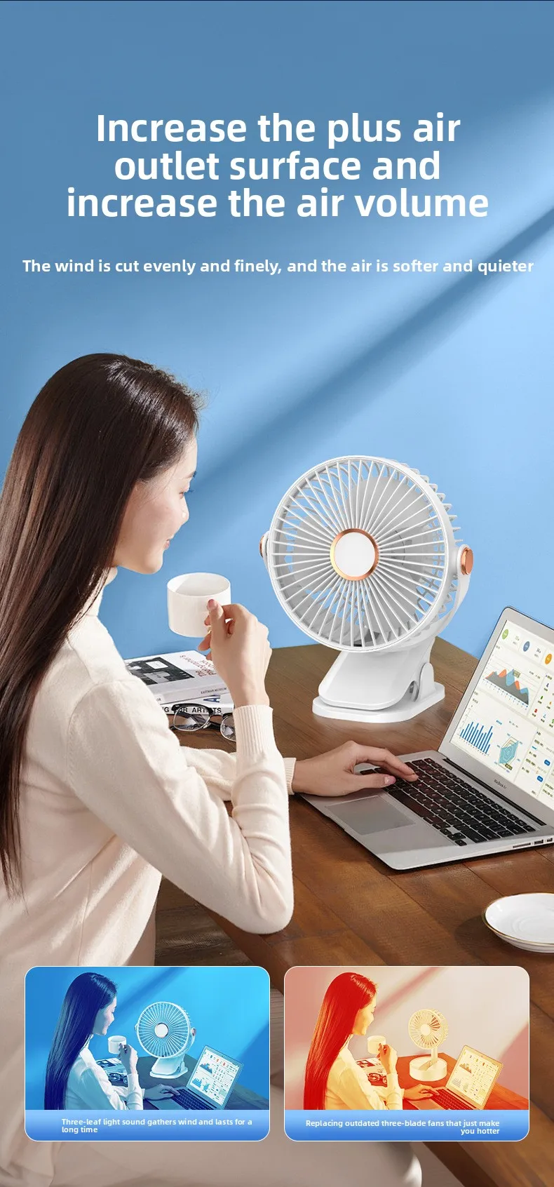 Mini Personal Cooling Fan, USB, Portable - detail 16