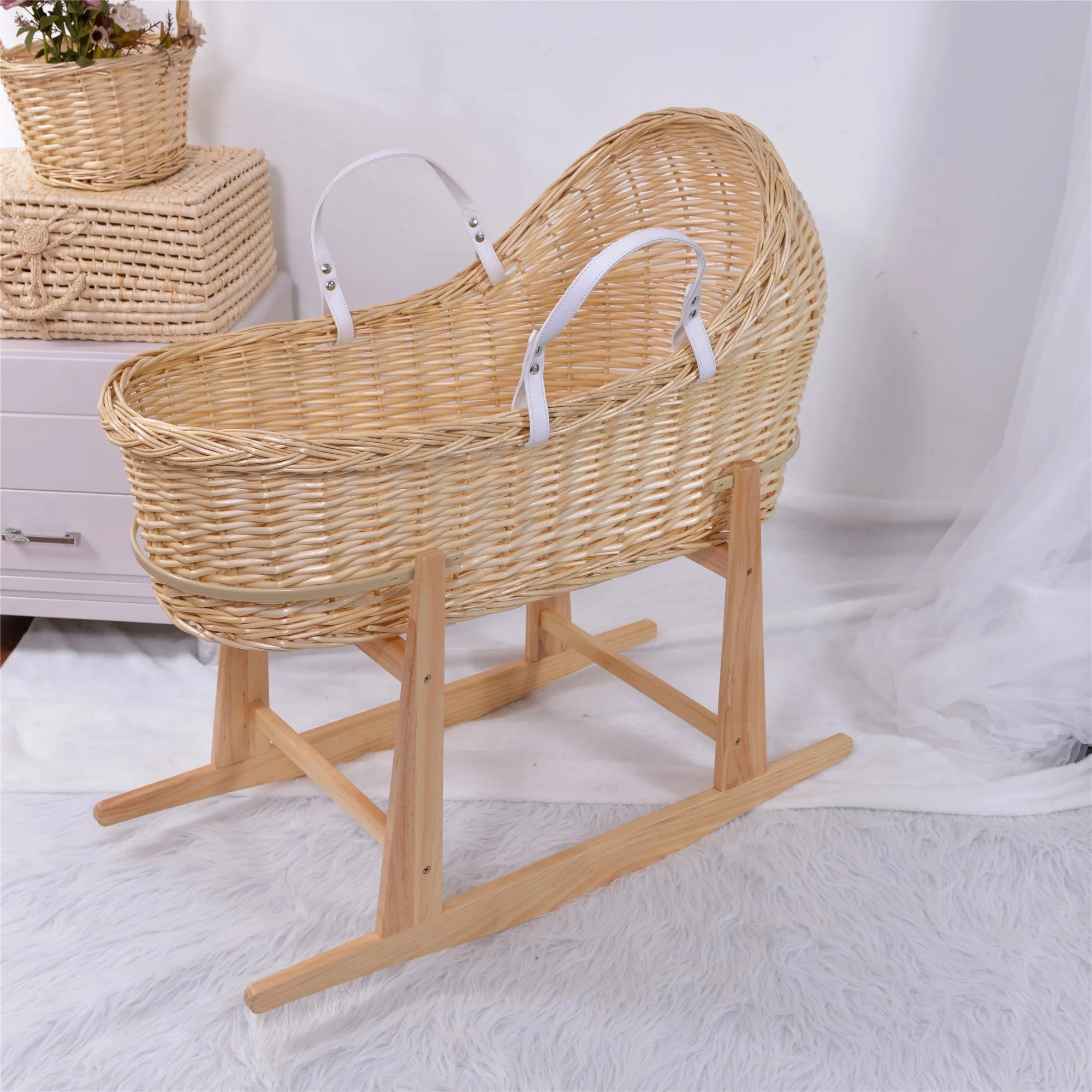 Baby Moses Basket With Stand Factory 