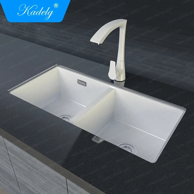 31 inch luxury heat resistant granite undermount double kitchen sink