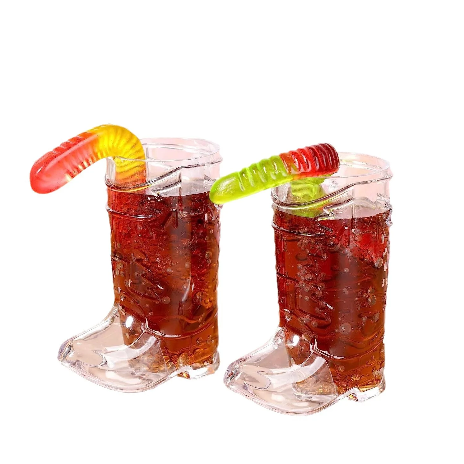 1 Oz Mini Plastic Cowboy Boot Shot Glasses Novelty Candy Jar Beverage
