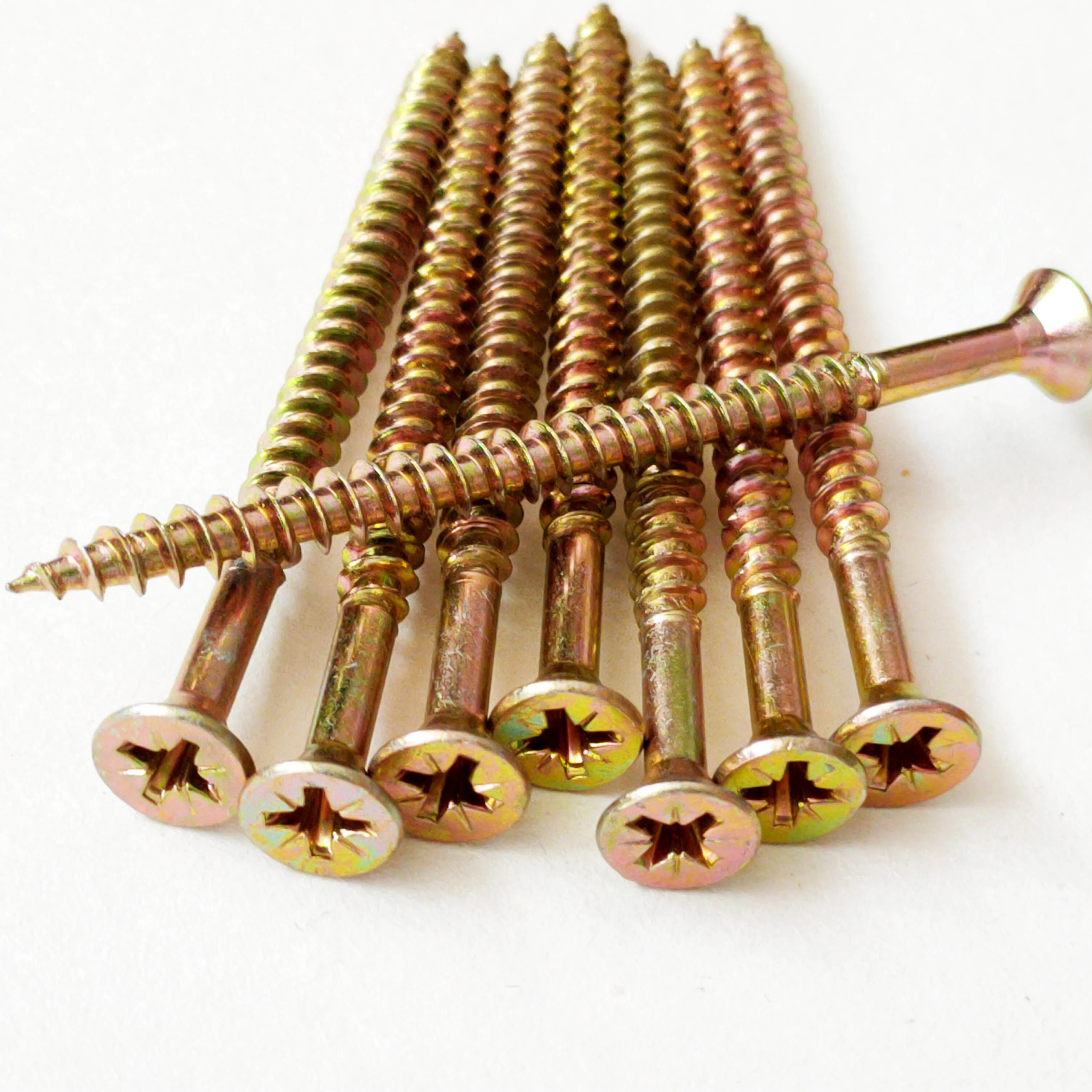 
white zinc/yellow zinc chipboard screws with factory price 