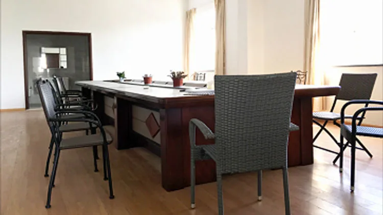 European Design 60cm Diameter Folding Table Waterproof Cushion for Garden Balcony Terrace Veranda or Courtyard Use manufacture