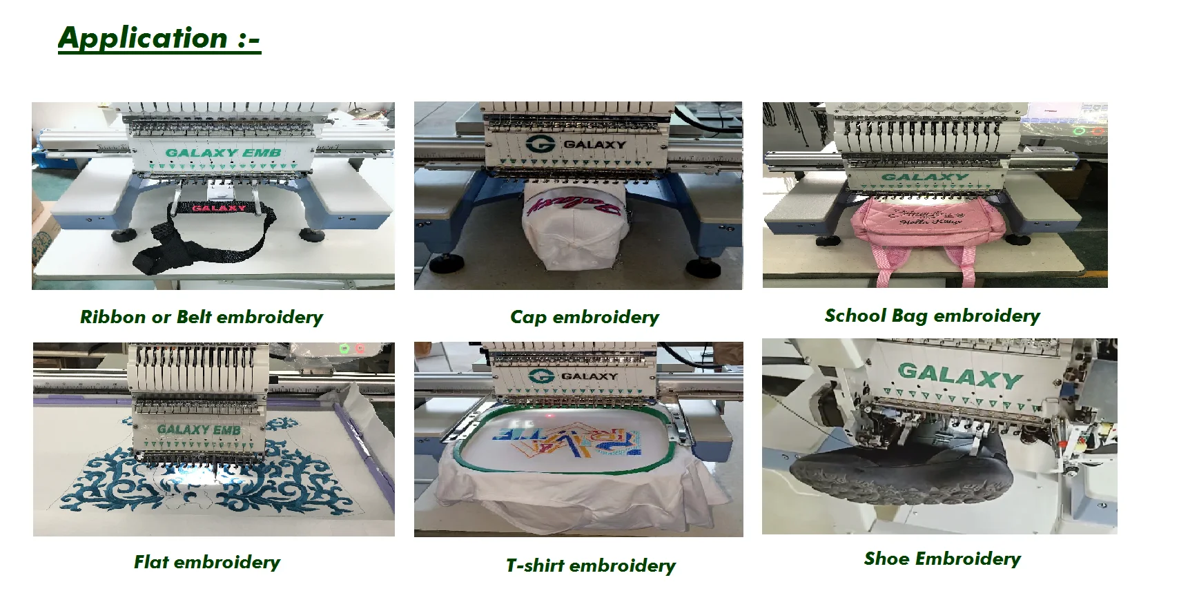 HOT SALE  FAST DELIVERY !!! GALAXY HIGH SPEED 1201 PICTURE 2 EMBROIDERY MACHINE