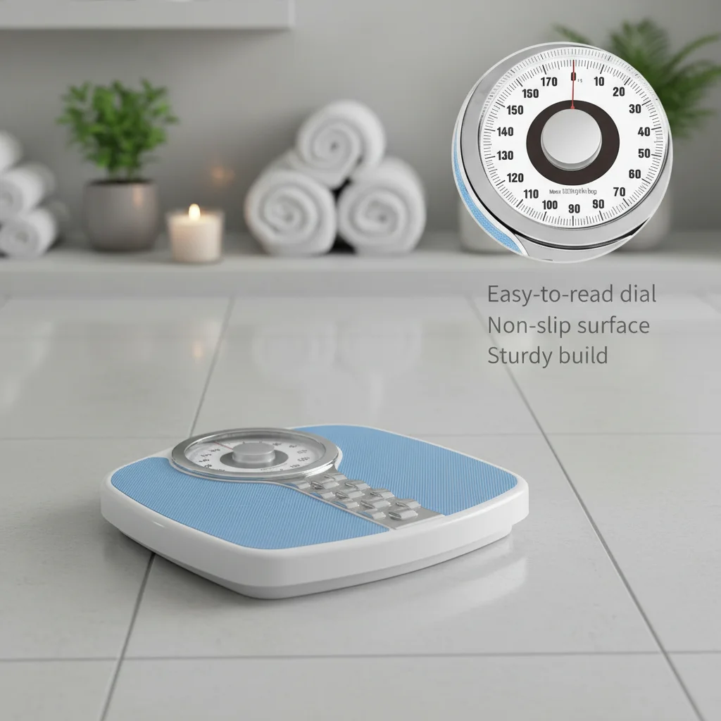 product 180kg mechanical personal scale classic analog bathroom scale non slip manual body weight scale floor balance for home hotel gym-4