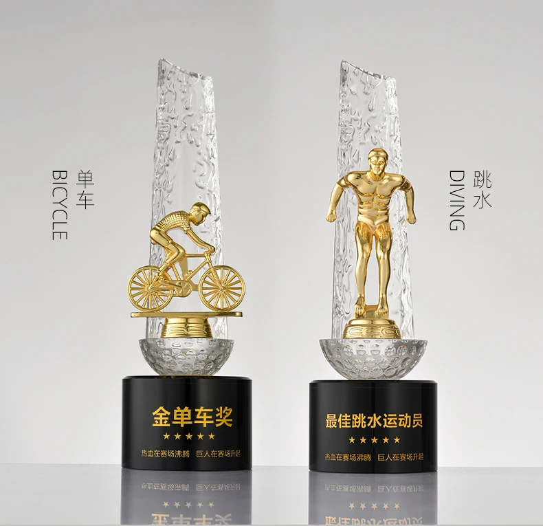 product sport trophies for soccer  basketball riding swimming judo crystal awards for souvenir-33