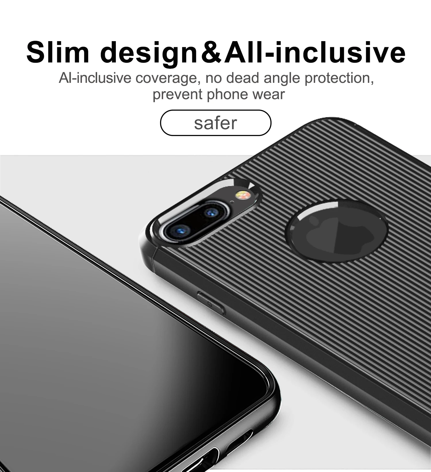 For iPhone7plus Back Cover TPU mobile Phone Case For iPhone 7 plus