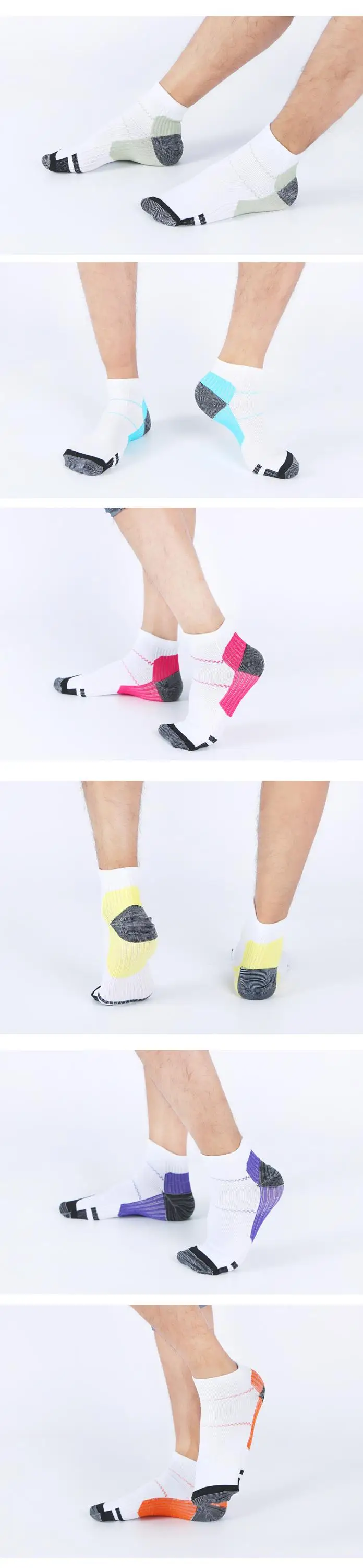 Enerup Silicone Gel Stockings Medical Men'S & Women'S Custom Logo Basketball Gym Elite Compression Foot Sleeve Heel Socks