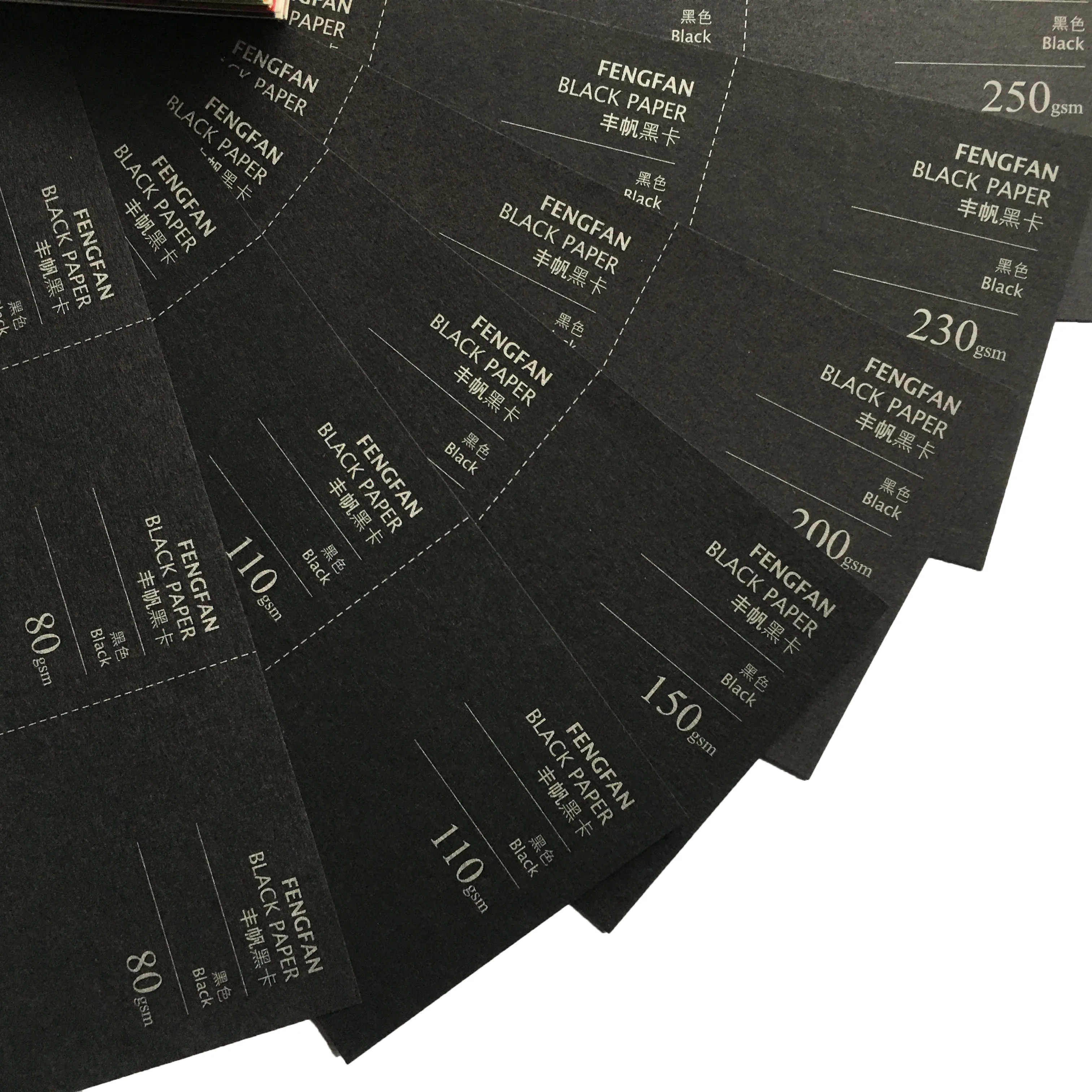 
Factory Top Grade Black cardboard paper 