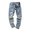 2019 Tide Brand Youth Street Dance Hip-hop Hole Printing Men's Feet Jeans High Quality