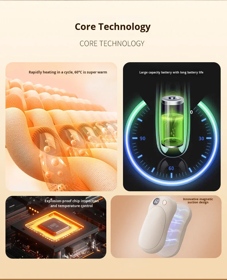 Hand Warmer, USB, 10000mAh, Portable - detail 32