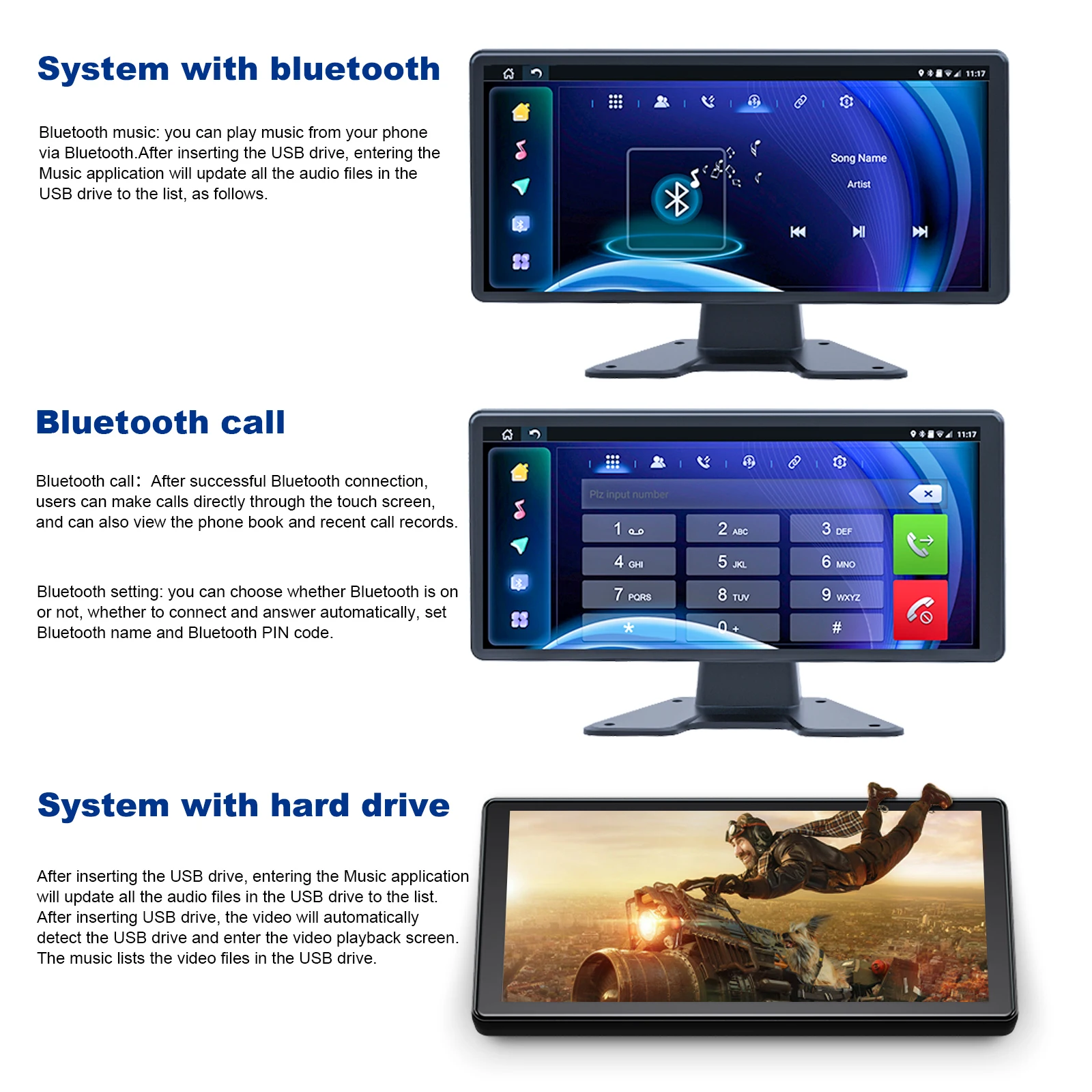 4 Channel 360 Degree Surround View Truck Bus Dash Camera 360 Degree