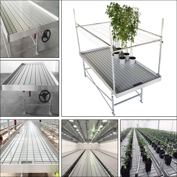Aluminium Hydroponic Plant Growing Trays Rolling Tray Table Buy Plant