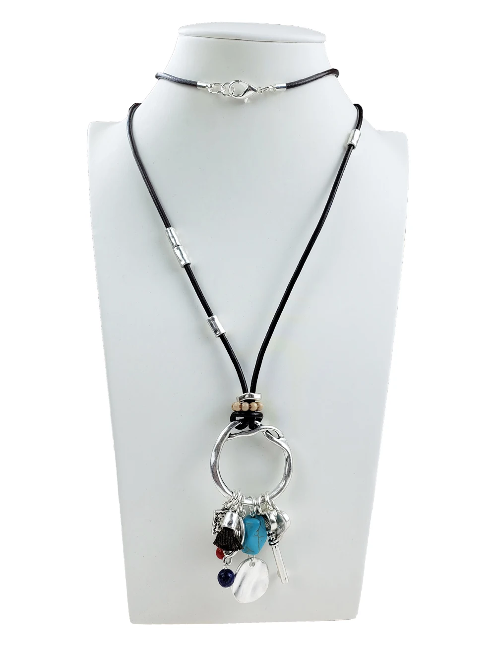 珠宝用品制作设计锌合金首饰女性部落吊坠项链批发