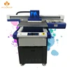 Small uv flatbed printer COLOR + WHITE + VARNISH at the same time with cheap price