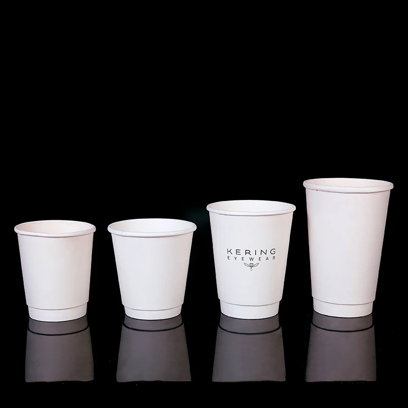 Custom Printed Logo Disposable Takeout Milktea Single Wall Double Wall ...