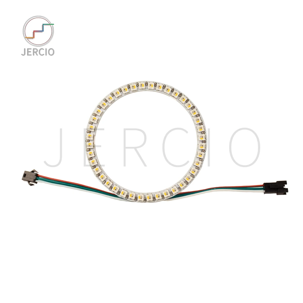 JERCIO SK6812 / WS2812 / XT1511-RGB  LED Ring for Car Lighting Decoration  with IC built in 16/24/40LED 48mm/74mm/100mm