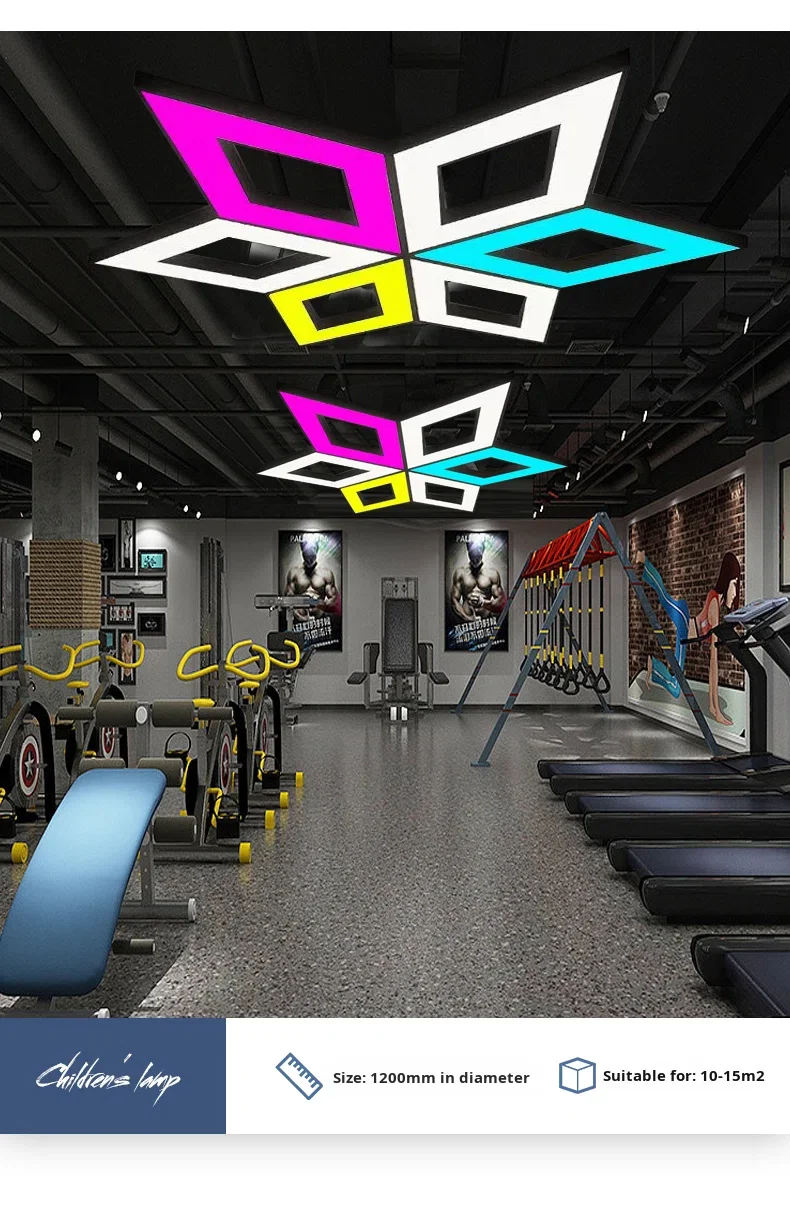 product led custom long acrylic office lights for large shopping malls supermarkets gyms offices with eye caring feature-6