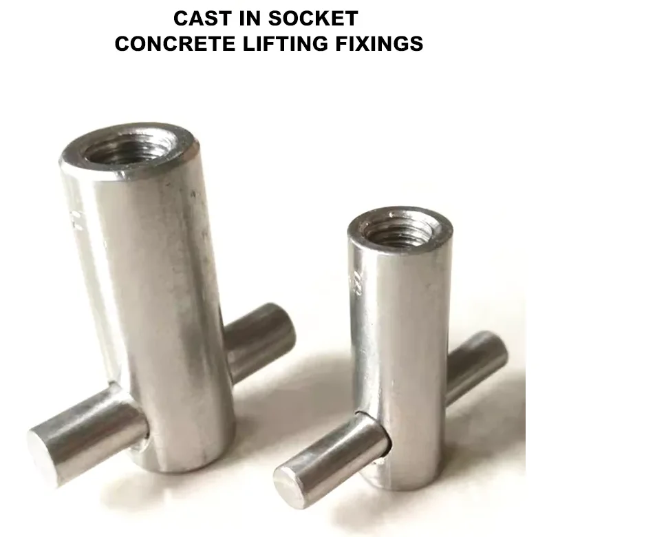 Precast Concrete Lifting Socket Insert With Cross M 20x100 M12 X 60