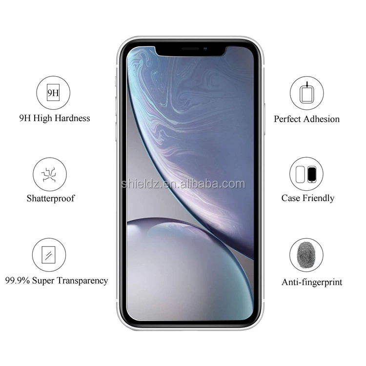 Glass Protector 2 Pack For iPhone 11 Pro Max 2019 6.5'', For iPhone XS MAX Tempered Glass With Easy Installation