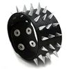 Fashionable Punk Jewelry PU Leather Cuff Bracelet for Men In 5 Colors Cheap Price Stocks Selling studded Wide Leather Wristband