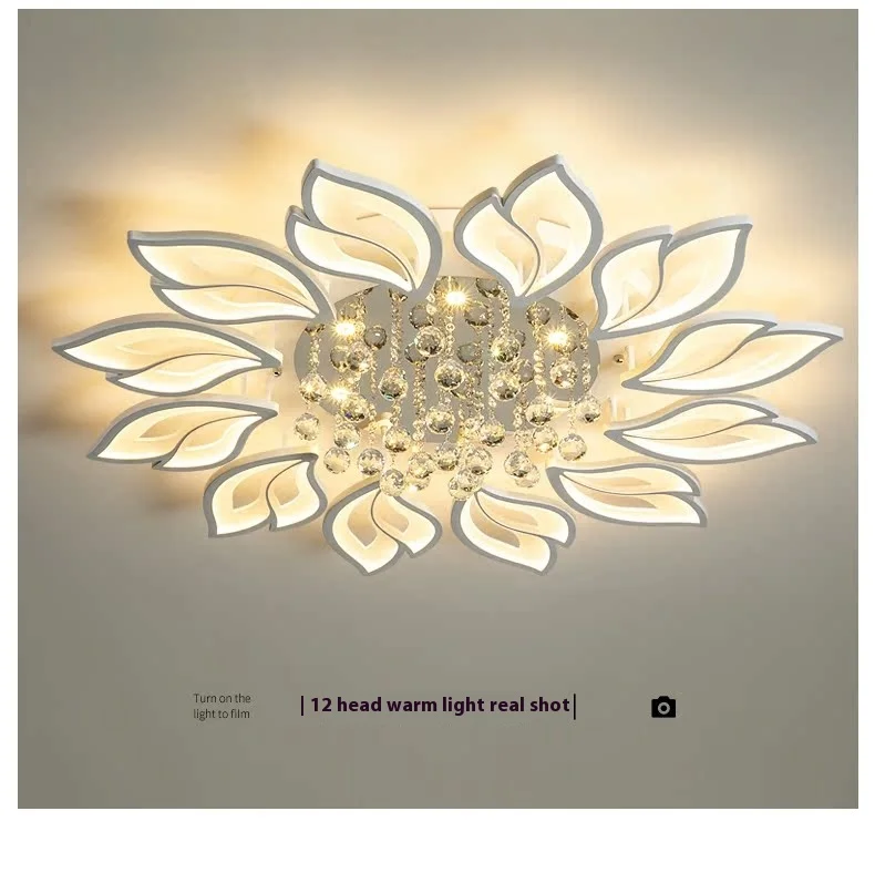 product modern led ceiling light for home living room aluminum chandelier with aluminum base-9