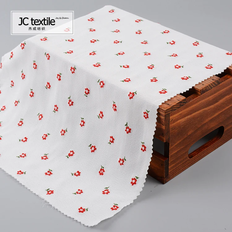 smooth custom embroidered fabric