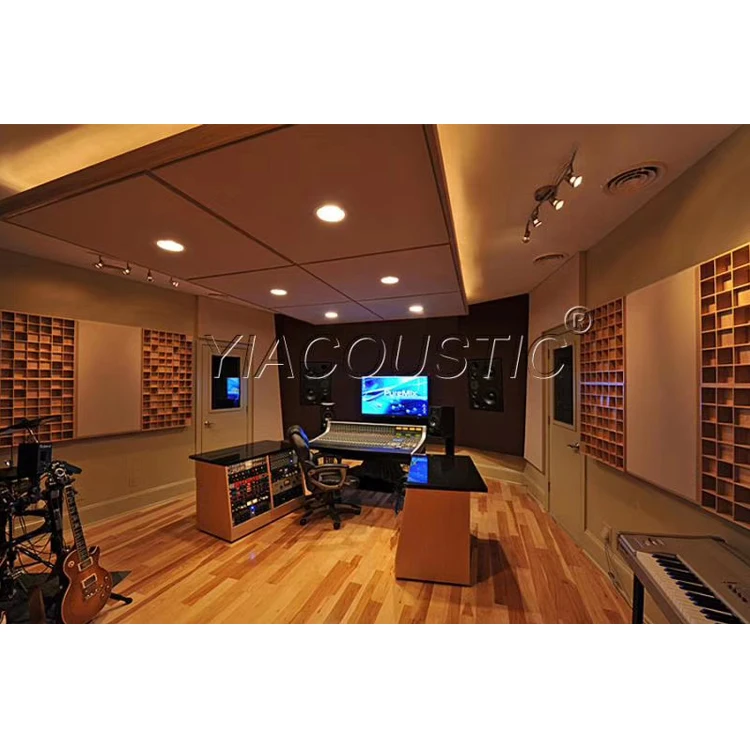 Customized Wood Sound Diffusion Skyline Diffuser Solid Sound Improve ...