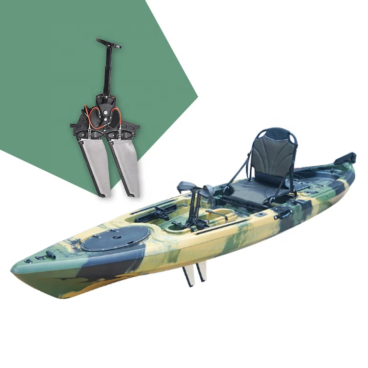 Kudo Kayak Manufacturer Aluminum Seat Polyethylene Kayak Sit On Top Kajak Pro Angler Foot Pedal